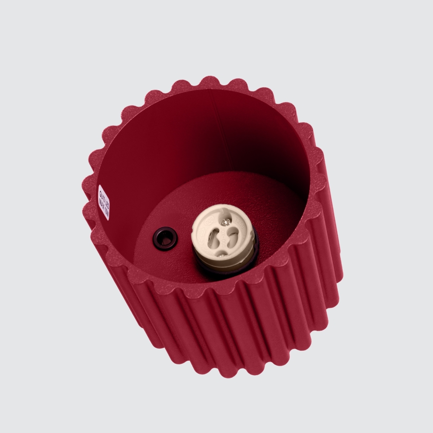Spotlampe AURA 1x GU10/10W/230V, Ø 10 cm, rød