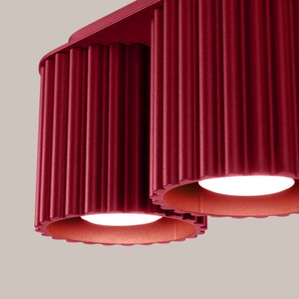 Spotlampe AURA 2xGU10/10W/230V rød