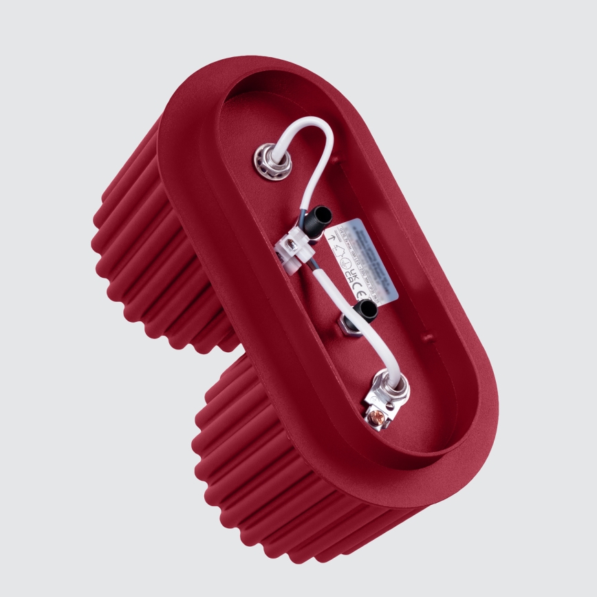 Spotlampe AURA 2xGU10/10W/230V rød