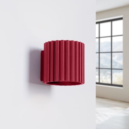 Væglampe AURA 1xG9/10W/230V rød