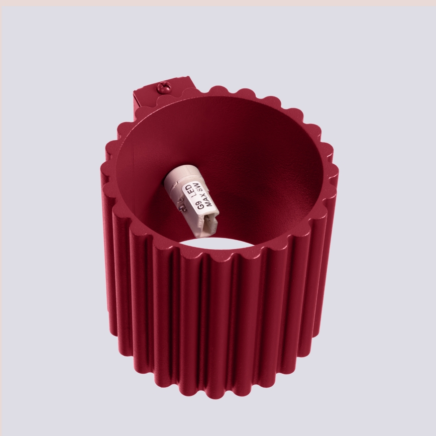 Væglampe AURA 1xG9/10W/230V rød