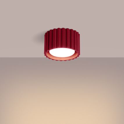 Spotlampe AURA 1xGX53/10W/230V Ø 10 cm rød