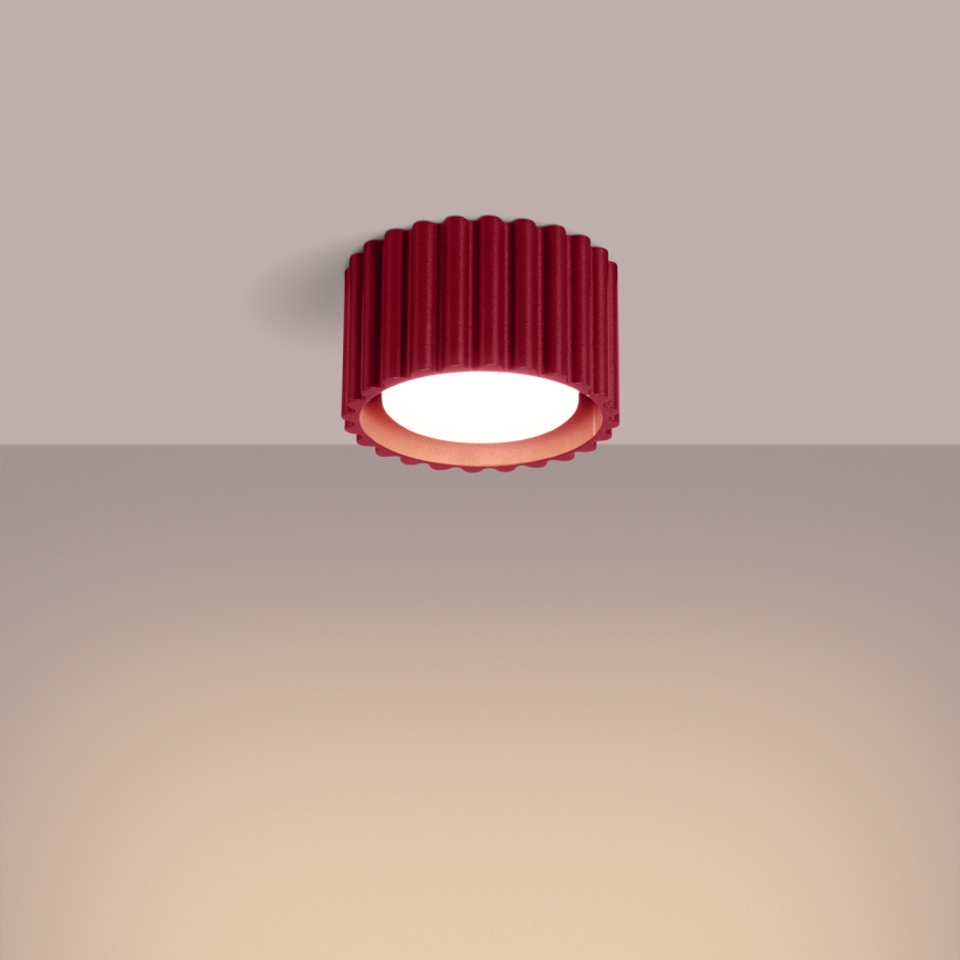 Spotlampe AURA 1xGX53/10W/230V Ø 10 cm rød