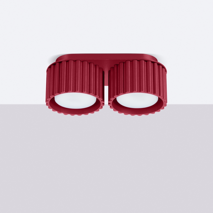 Spotlampe AURA 2xGX53/10W/230V rød