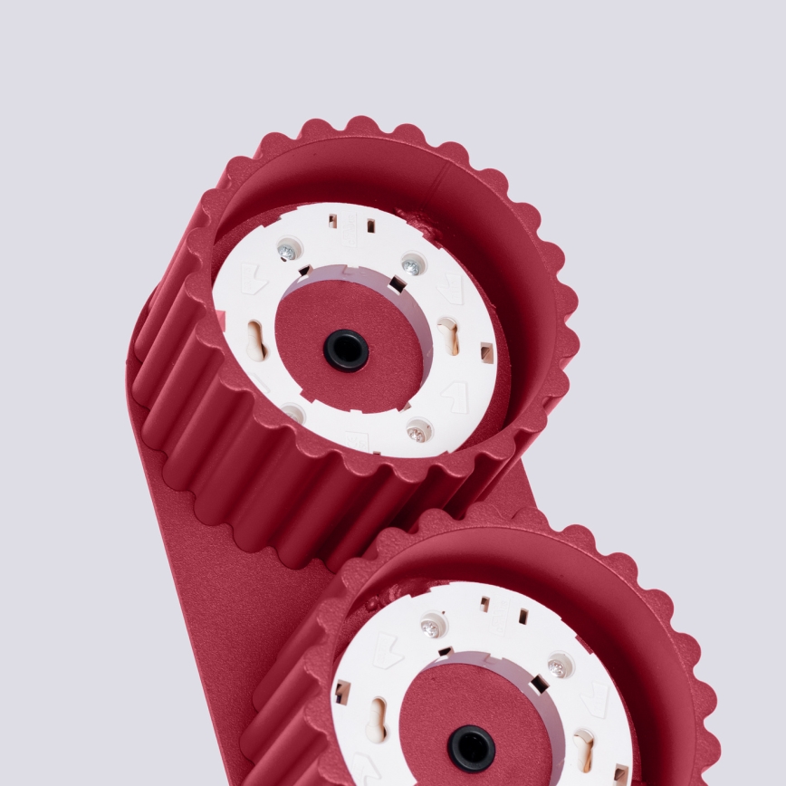 Spotlampe AURA 2xGX53/10W/230V rød