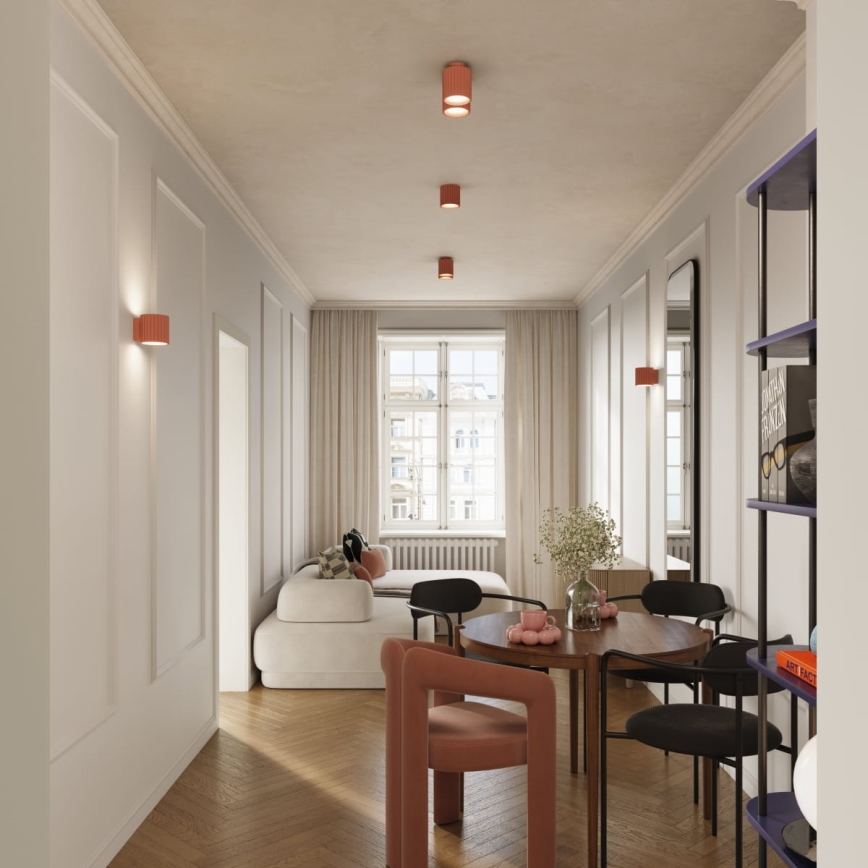 Spotlampe AURA 2xGU10/10W/230V rosa