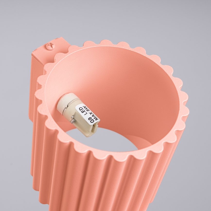 Væglampe AURA 1xG9/10W/230V rosa