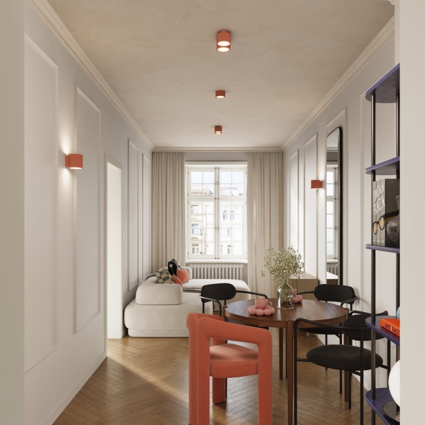 Spotlampe AURA 1xGX53/10W/230V 6 cm rosa