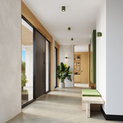 Vægspot ORBIS 1xG9/8W/230V beton/grøn