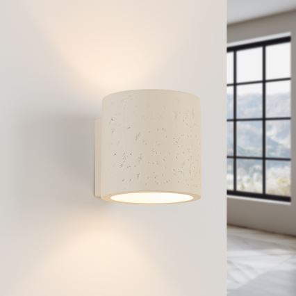 Vægspot ORBIS 1xG9/8W/230V beton/cremefarvet