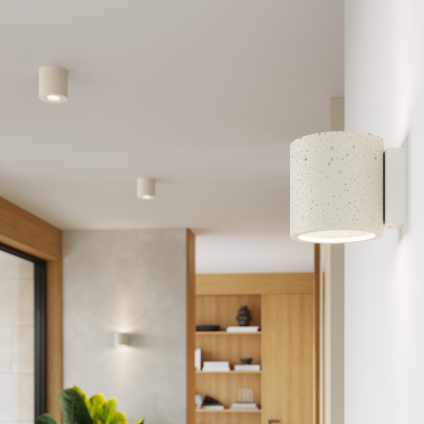 Vægspot ORBIS 1xG9/8W/230V beton/cremefarvet
