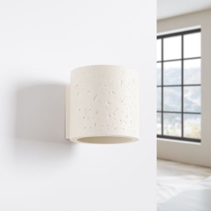 Vægspot ORBIS 1xG9/8W/230V beton/cremefarvet