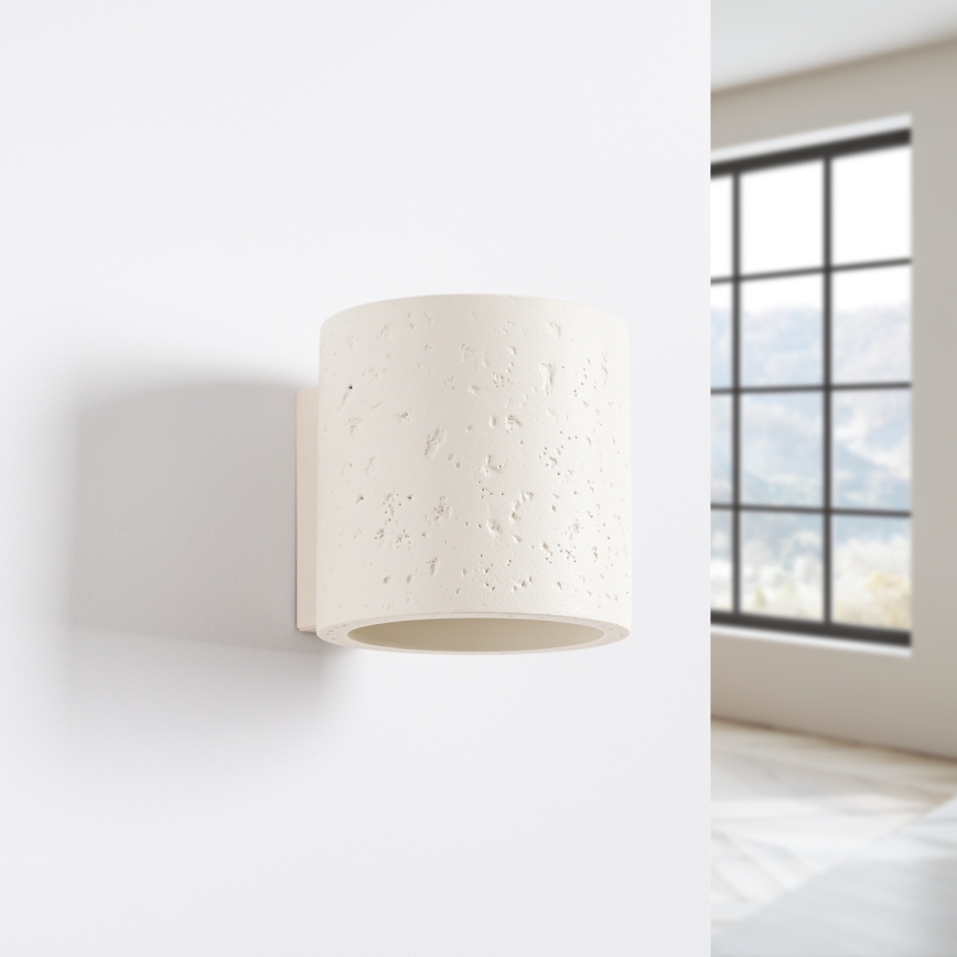 Vægspot ORBIS 1xG9/8W/230V beton/cremefarvet