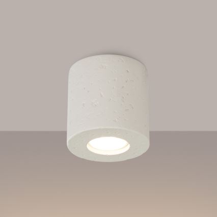 Spotlampe ORBIS 1xGU10/10W/230V beton/cremefarvet