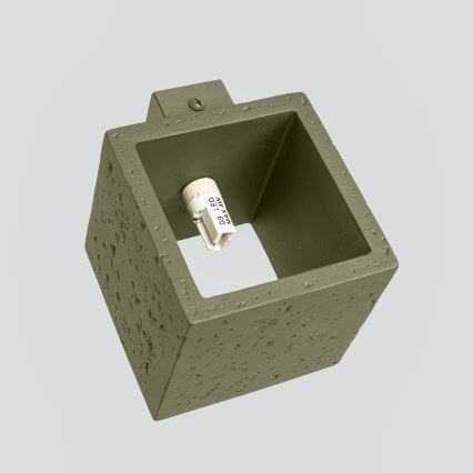 Vægspot QUAD 1xG9/8W/230V beton/grøn