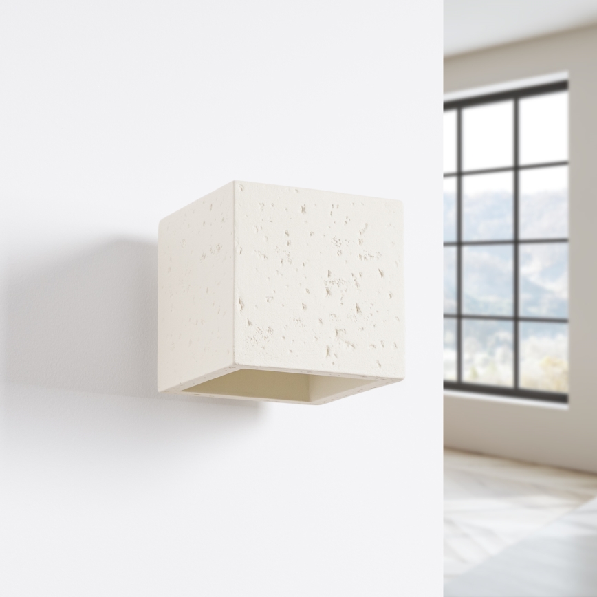 Vægspot QUAD 1xG9/8W/230V beton/creme