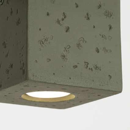 Spotlampe QUAD 1xGU10/10W/230V beton/grøn