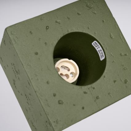 Spotlampe QUAD 1xGU10/10W/230V beton/grøn