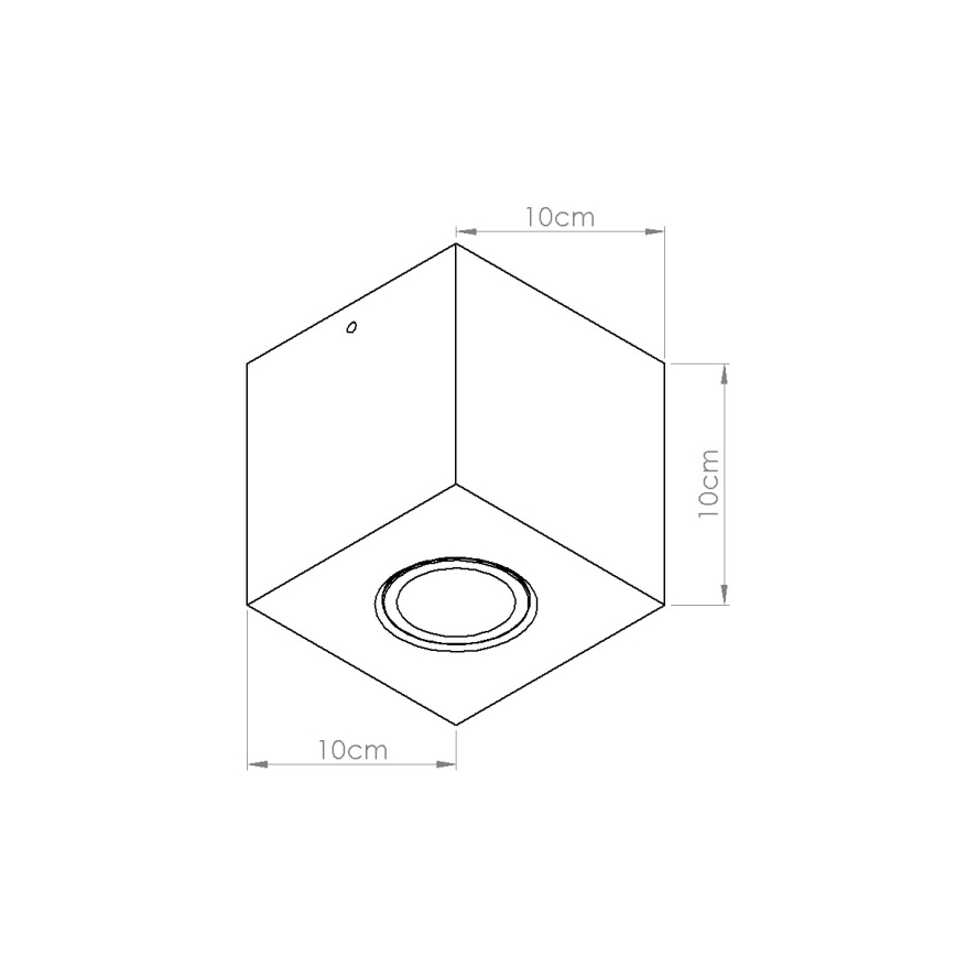 Spotlampe QUAD 1xGU10/10W/230V beton/grøn