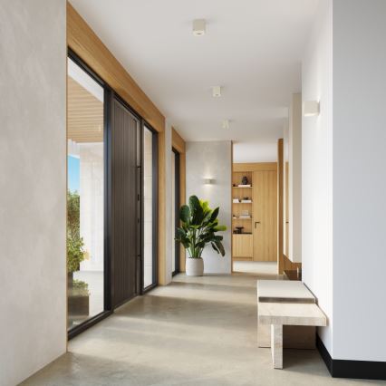 Spotlampe QUAD 1xGU10/10W/230V beton/cremefarvet