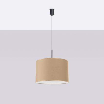 Pendel på ledning NEVIA 1xE27/15W/230V Ø 40 cm taupe