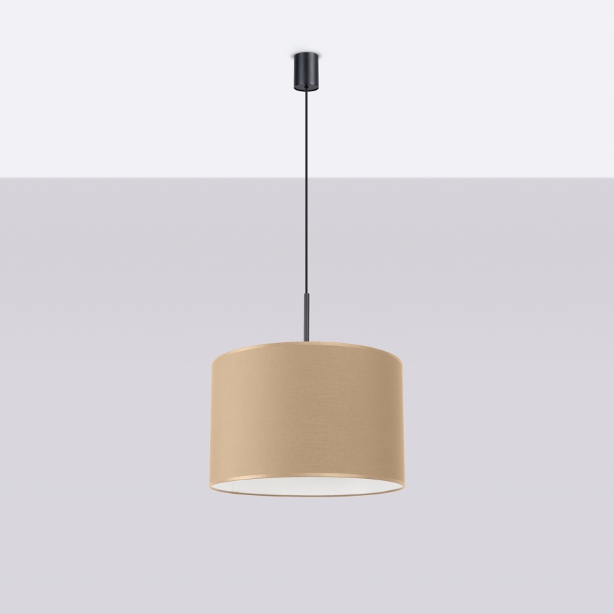 Pendel på ledning NEVIA 1xE27/15W/230V Ø 40 cm taupe