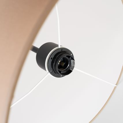 Pendel på ledning NEVIA 1xE27/15W/230V Ø 40 cm taupe