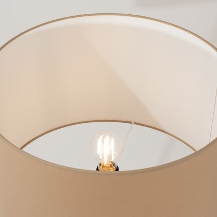 Gulvlampe NEVIA 1xE27/15W/230V taupe