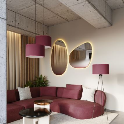 Gulvlampe NEVIA 1xE27/15W/230V rød