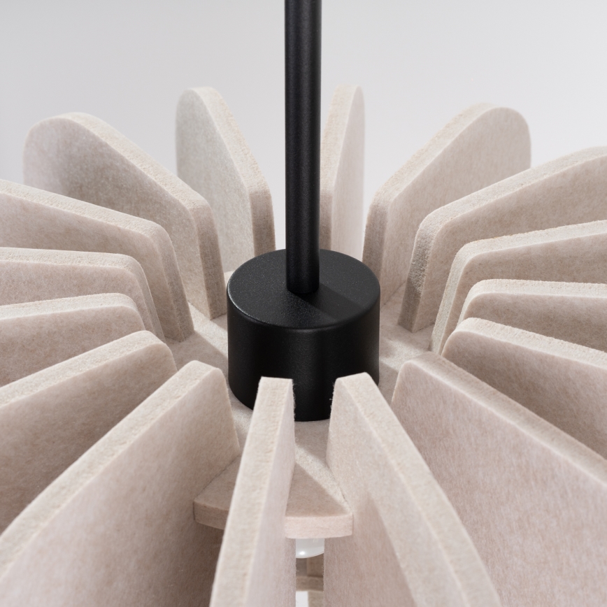 Pendel på kabel MULA 1xE27/15W/230V Ø 45 cm cremefarvet