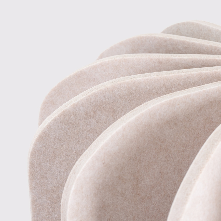 Pendel på kabel MULA 1xE27/15W/230V Ø 45 cm cremefarvet