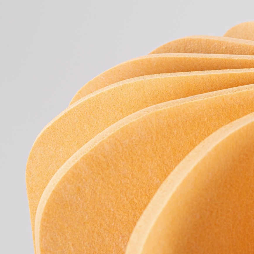 Pendel på ledning MULA 1xE27/15W/230V Ø 45 cm gul