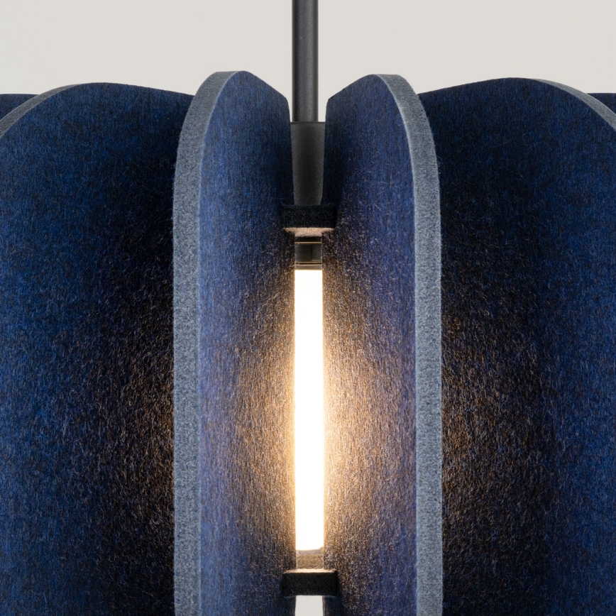 Pendel med kabel MULA 1xE27/15W/230V Ø 45 cm blå