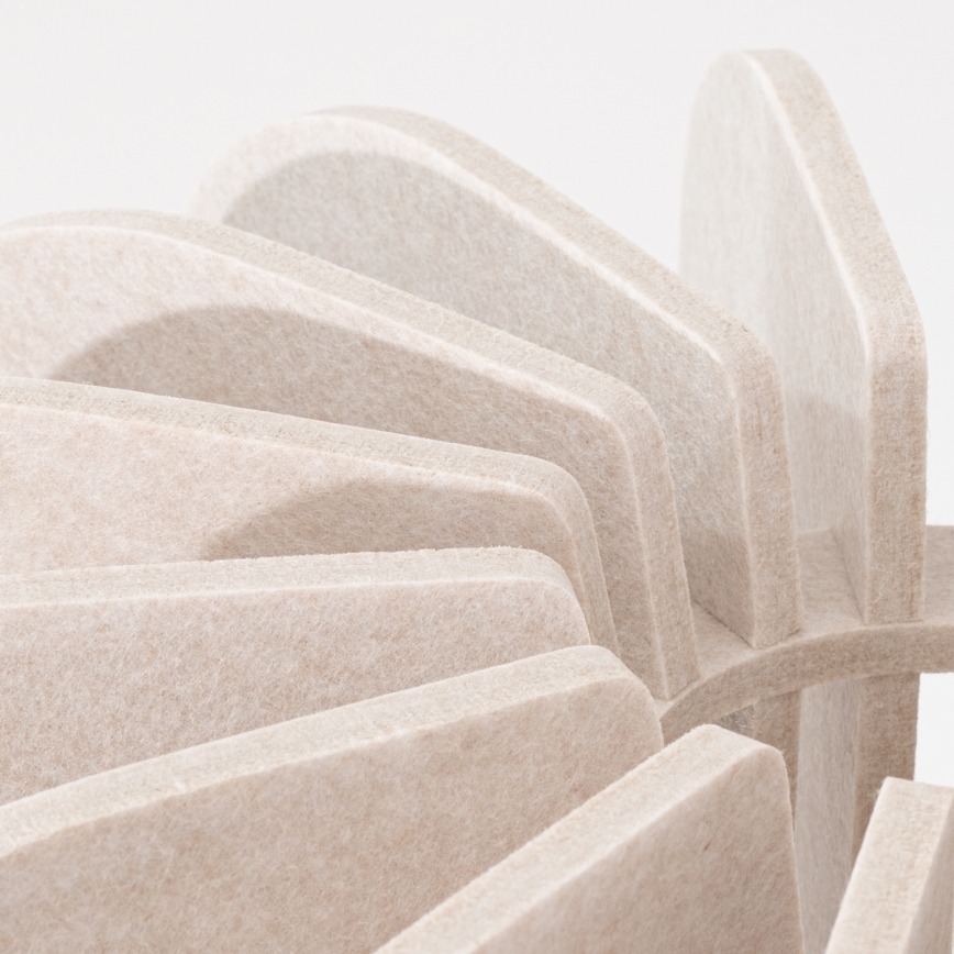 Gulvlampe MULA 1xE27/15W/230V cremefarvet