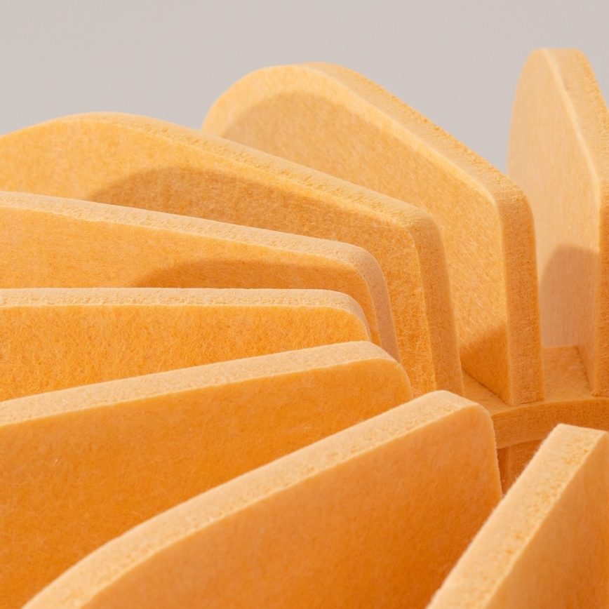 Gulvlampe MULA 1xE27/15W/230V gul