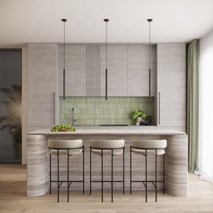 Pendellampe ARCHE 2xG9/8W/230V sort