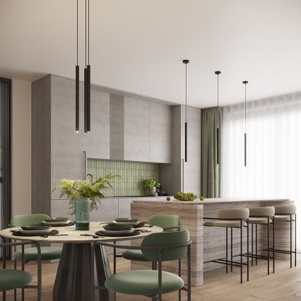 Pendellampe ARCHE 2xG9/8W/230V sort