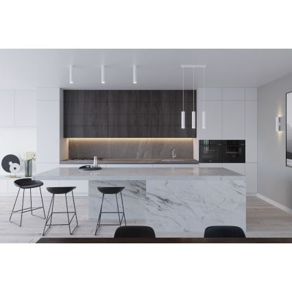 Pendellampe på kabel LAGOS 2xGU10/10W/230V hvid