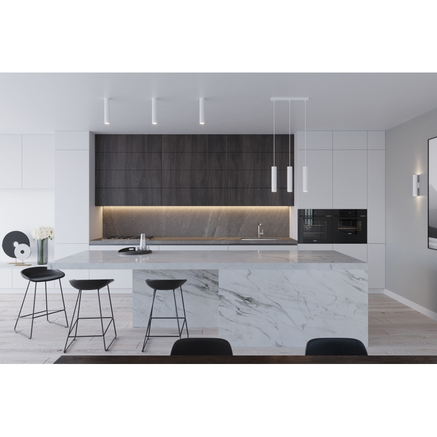 Pendellampe på kabel LAGOS 2xGU10/10W/230V hvid