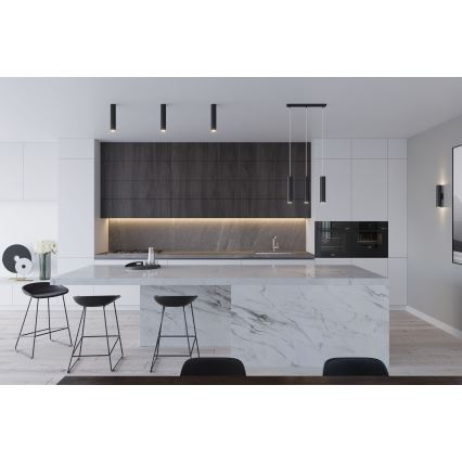 Pendellampe på wire LAGOS 2xGU10/10W/230V sort