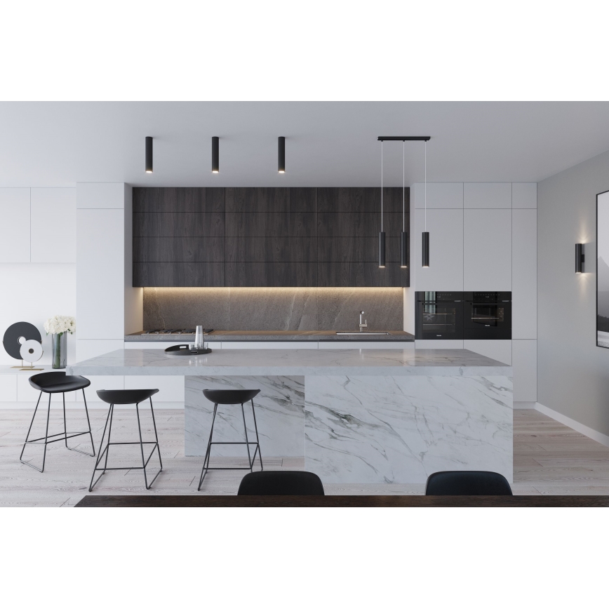 Pendellampe på wire LAGOS 2xGU10/10W/230V sort