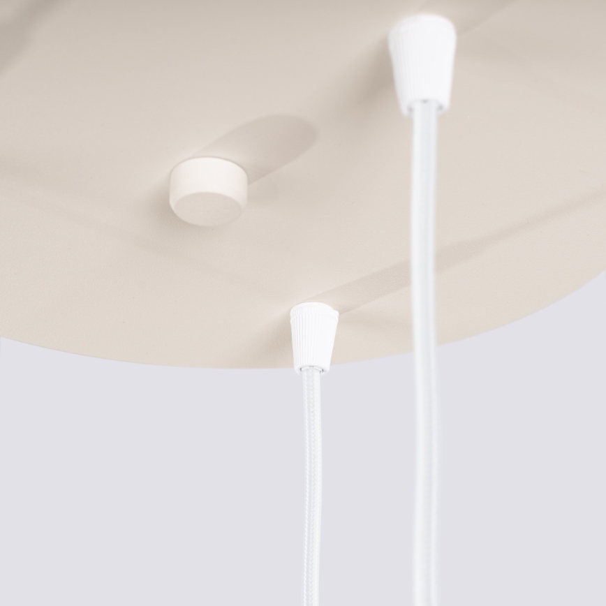 Pendel på kabel ESTRIA 3xE14/10W/230V Ø 30 cm cremefarvet