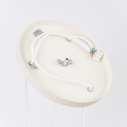 Pendel på kabel ESTRIA 3xE14/10W/230V Ø 30 cm cremefarvet