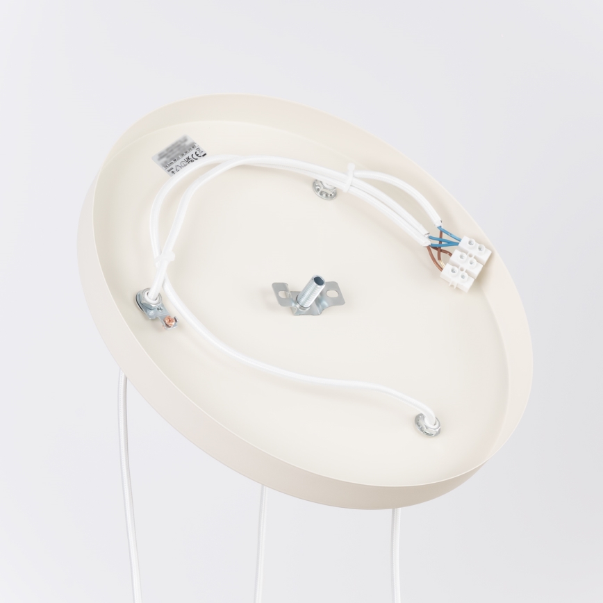 Pendel på kabel ESTRIA 3xE14/10W/230V Ø 30 cm cremefarvet