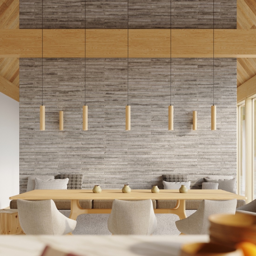 Væglampe LINO 2xGU10/10W/230V bøg