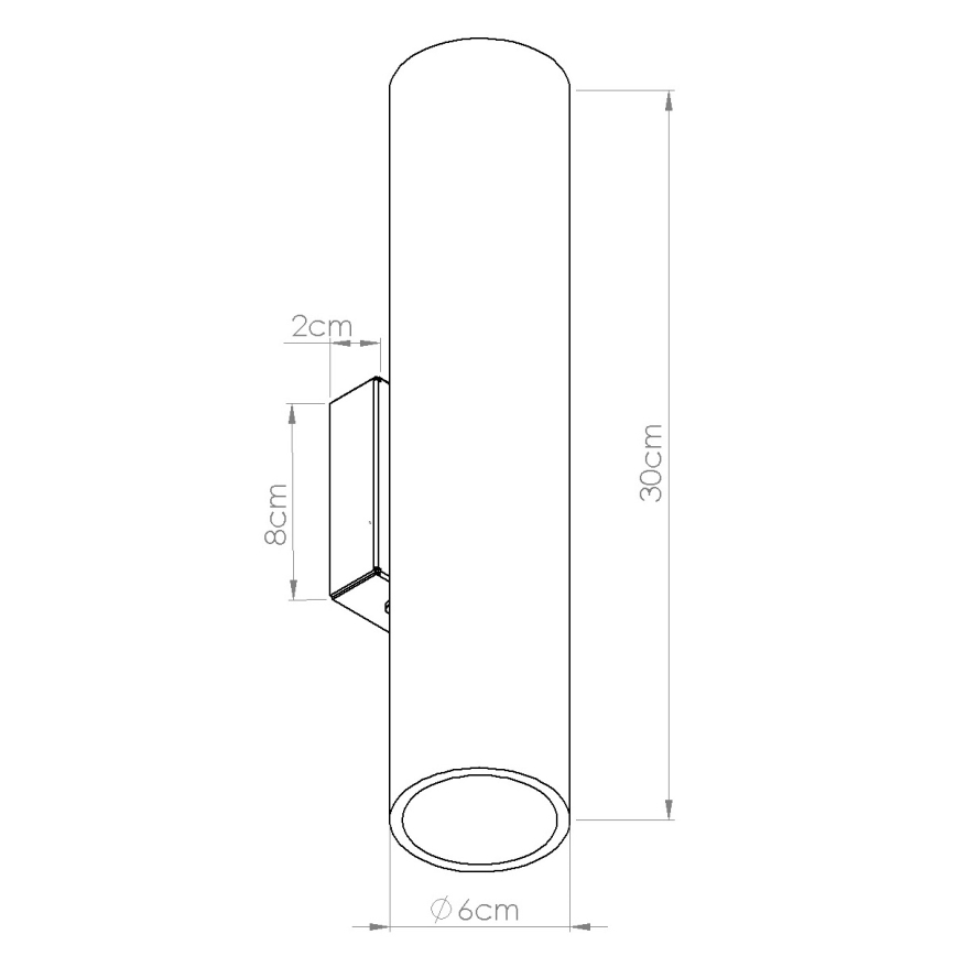 Væglampe LINO 2xGU10/10W/230V bøg