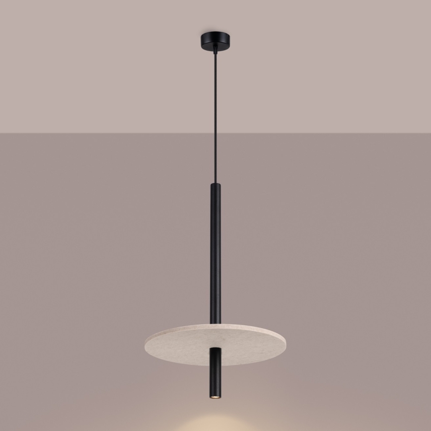 Pendellampe med kabel FELTRO 1xG9/8W/230V sort/creme