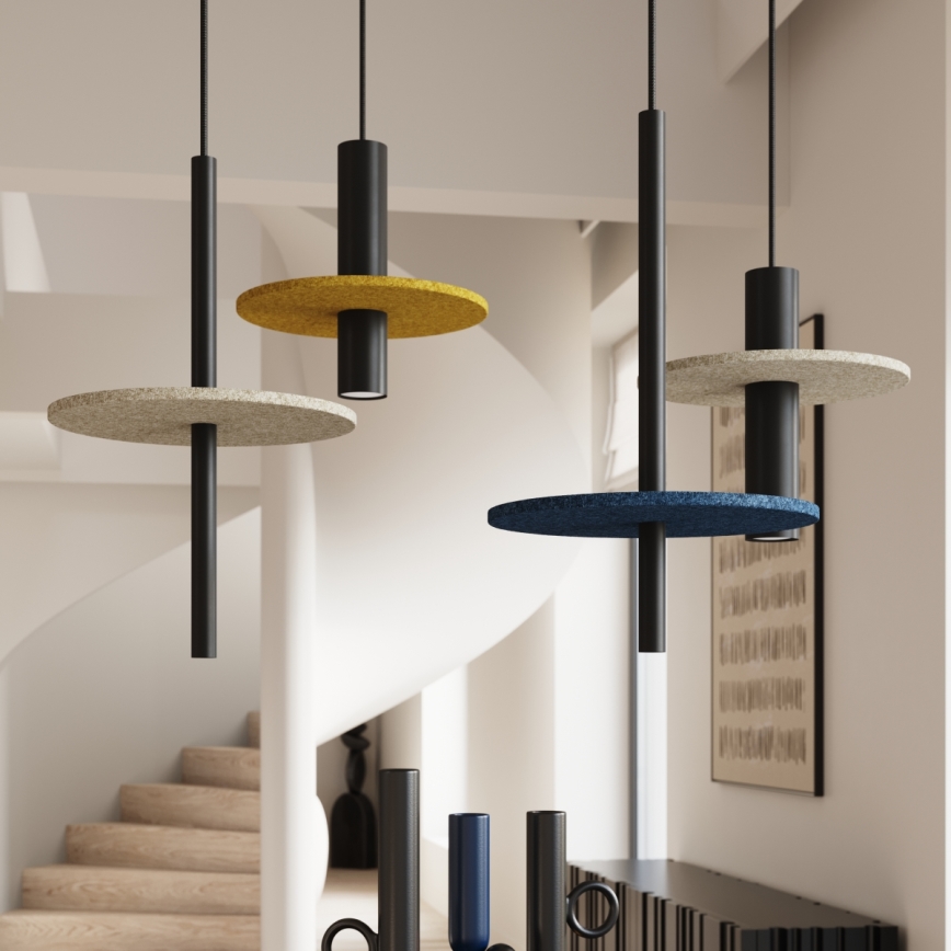 Pendellampe med kabel FELTRO 1xG9/8W/230V sort/creme