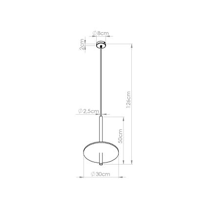 Pendellampe med kabel FELTRO 1xG9/8W/230V sort/creme