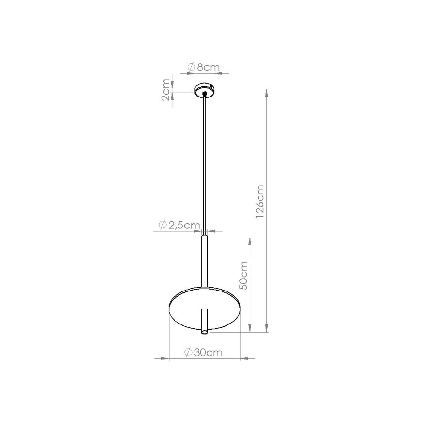 Pendellampe med kabel FELTRO 1xG9/8W/230V sort/creme